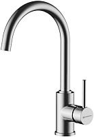 Смеситель Omoikiri Shinagawa-S-BN латунь/нержавеющая сталь