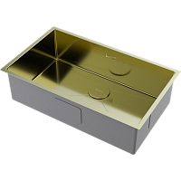 Мойка Omoikiri Taki 74-U/IF-LG нерж. сталь/светлое золото