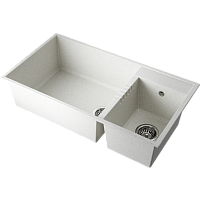 Мойка Omoikiri Tedori 85-2-U-WH Tetogranit/белый