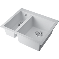 Мойка Omoikiri Bosen 59-2-WH Tetogranit/белый