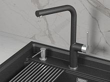 9502, ЧЕРНЫЙ, СМЕСИТЕЛЬ КУХОННЫЙ