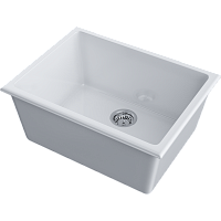 Мойка Omoikiri Okinoshima 61-U/I-WH Glossy Natceramic/белый глянцевый