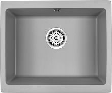 Мойка Paulmark GERA 60, IT-GRANIT, PM205546-GRM, серый металлик, 555х460, подст. мон. Paulmark