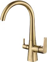 Смеситель ZorG Steel Hammer SH 819 BRONZE для кухонной мойки