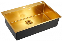Металлическая мойка EMAR EMB-125A PVD Nano Golden