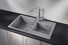 8201, АЛЮМИНИУМ, кухонная мойка, кварц