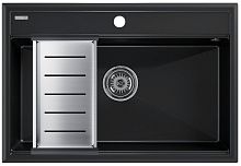 Мойка Paulmark STEPIA 80, IT-GRANIT + Коландер Paulmark ADVANCE брашированная нерж. сталь, PM117551-