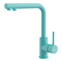 Смеситель Omoikiri Nakagawa 2 Plus-AZ латунь/azur blue