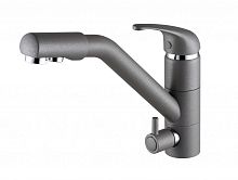 Смеситель для кухни Paulmark HESSEN, серый металлик, He213017-402(GRM), Paulmark
