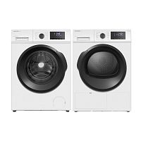 Комплект из стиральной и сушильной машин белый MEFERI MS10WH85 ULTRA
