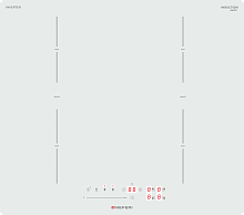 Варочная панель индукционная с инвертором MEFERI MIH604WH COMFORT