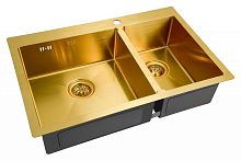 Мойка для кухни ZORG SZR-78-2-51-L BRONZE
