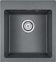 Мойка Paulmark KANTE 45, IT-GRANIT, PM104651-DG, графит, 460х510 мм, Paulmark