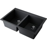 Мойка Omoikiri Bosen 80-2-BL Tetogranit/черный