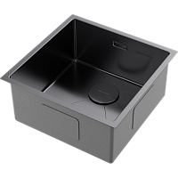 Мойка Omoikiri Taki 44-U/IF-GM нерж. сталь/вороненая сталь