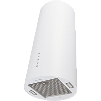 Вытяжка кухонная цилиндрическая пристенная MEFERI TUBE35WH ULTRA, 40 см, белая, производительность 1