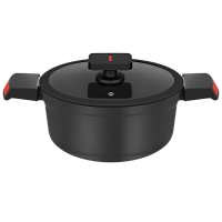 Кастрюля  с крышкой MAUNFELD AURORA MF24ARR1CS из литого алюминия, 24*12см