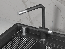 5017, ЧЁРНЫЙ, СМЕСИТЕЛЬ КУХОННЫЙ