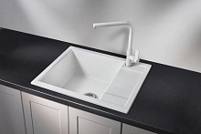 6002, АРКТИК (БЕЛЫЙ), кухонная мойка, кварц