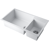 Мойка Omoikiri Tedori 86-2-LB-WH Tetogranit/белый