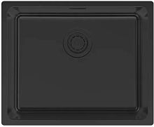 Мойка Paulmark YUNI 54 UNI, нерж. сталь, YU54-MBN, матовый черный NANO-PVD, 540х440мм, Paulmark