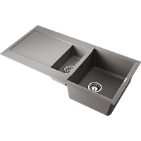 Мойка Omoikiri Sakaime 100-2-GR Tetogranit/leningrad grey