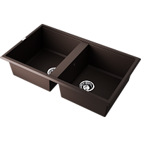 Мойка Omoikiri Tedori 86-2-DC Tetogranit/темный шоколад