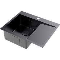 Мойка Omoikiri Akisame 65-L-GM нерж. сталь/вороненая сталь