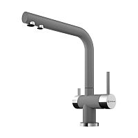 Смеситель Omoikiri Nagano-PL латунь/гранит/платина