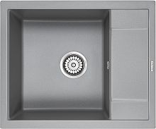 Мойка Paulmark FLUGEN 50-600, IT-GRANIT, PM216050-GRM, серый металлик, 600х500 мм, Paulmark