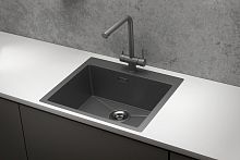 5951, ГРАФИТ МАТОВЫЙ, стальная кухонная мойка