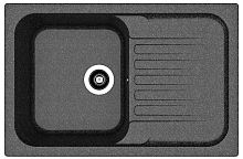 Мойка Dr. Gans "Адель" 780, черный СМс 