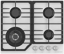 Газовая варочная панель HiSTORY HGG 643C FWH, Белый кристалл