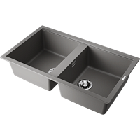 Мойка Omoikiri Kitagawa 86-2-GR Artceramic/leningrad grey