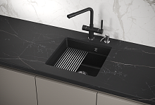 KS-4501U, ЧЁРНЫЙ, кухонная мойка, кварц