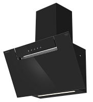Вытяжка кухонная MEFERI AIRBOX60BK COMFORT, 60 см, наклонная, черная, стекло, производительность 950