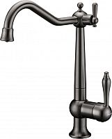 Смеситель для кухни Paulmark Retro, вороненая сталь, Re213226-GM, Paulmark