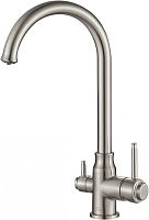 Смеситель ZorG Steel Hammer SH 763 SATIN для кухонной мойки