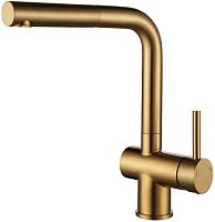 Смеситель для кухни Paulmark Dosse, брашированное золото, Do214418-BG, Paulmark