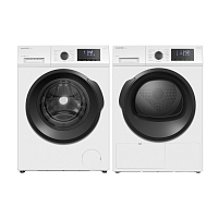 Комплект из стиральной и сушильной машин белый MEFERI MS10WH85 ULTRA
