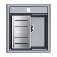 Мойка Paulmark STEPIA 45, IT-GRANIT + Коландер Paulmark ADVANCE брашированная нерж. сталь, PM114651-