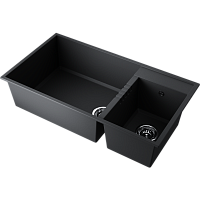 Мойка Omoikiri Tedori 85-2-U-BL Tetogranit/черный