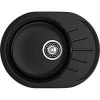 Кухонная мойка GRANFEST RONDO R-580L black
