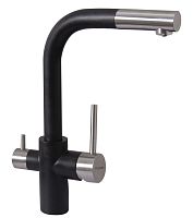 Смеситель Florentina КРИСТАЛЛ FL, цвет Антрацит  (CRYSTAL FL, Anthracite)