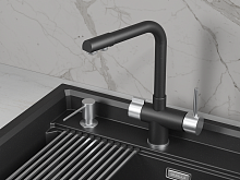 5008, ШВАРЦ (чёрный металлик), СМЕСИТЕЛЬ КУХОННЫЙ