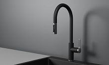 GR-8168, ШВАРЦ, СМЕСИТЕЛЬ КУХОННЫЙ С ВЫДВИЖНЫМ ИЗЛИВОМ