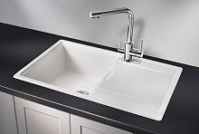 7804, АРКТИК (БЕЛЫЙ), кухонная мойка, кварц