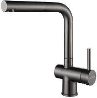 Смеситель для кухни Paulmark Dosse, вороненая сталь, Do214418-GM, Paulmark