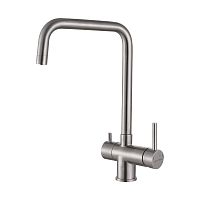 Смеситель для кухни Paulmark Wetter, нержавеющая сталь, We213030-SS(BS), Paulmark