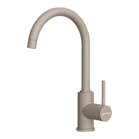 Смеситель Omoikiri Shinagawa-P-SA латунь/бежевый